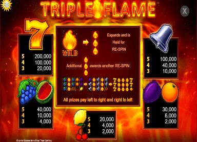 Triple Flame Spiel
